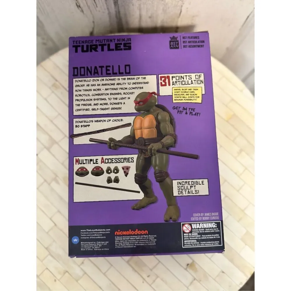 The Loyal Subjects Tmnt Best of Donatello IDW Comic Book & Action Figure Set